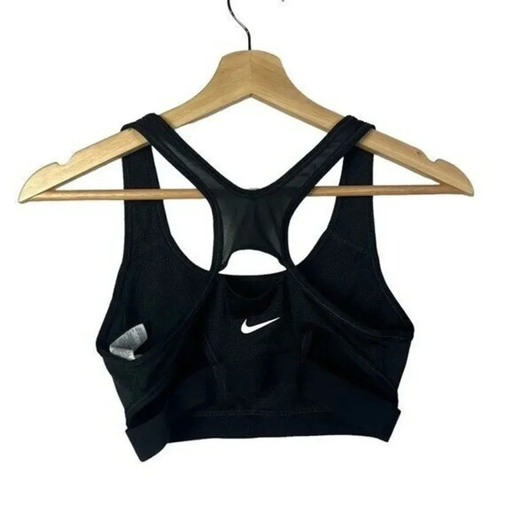 Nike Black Classic Logo Sports Bra S - Picture 4 of 5